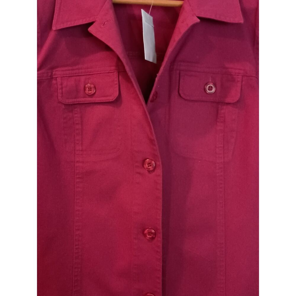 Haymaker Women's Rasberry Button-Front Jacket - Picture 3 of 16
